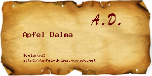 Apfel Dalma névjegykártya